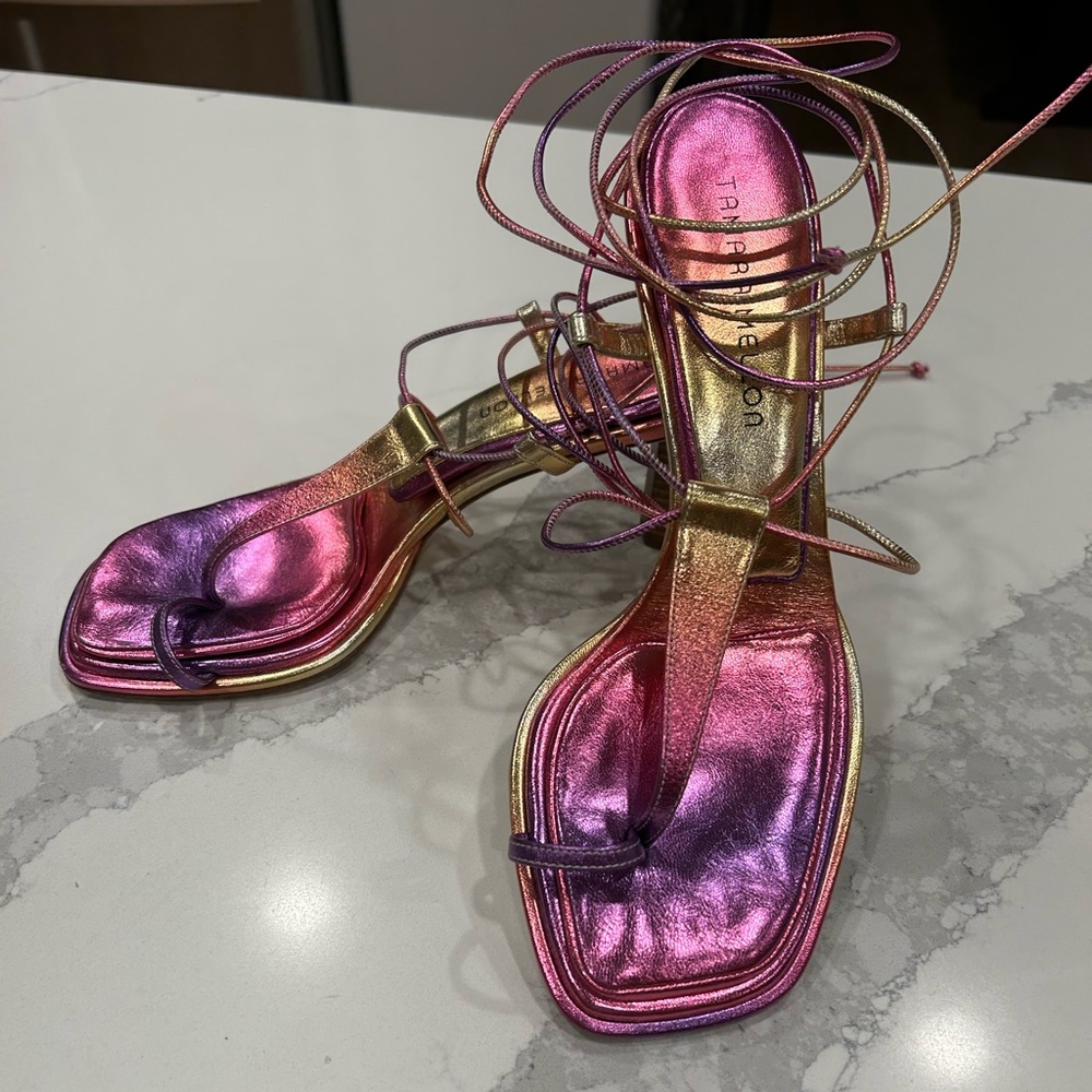 Tamara Mellon ~Solstice Leather Slingback Sandals~ Size 39